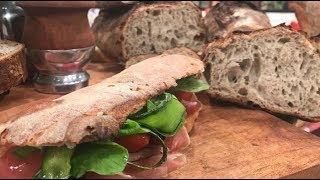 Pan ciabatta de masa madre