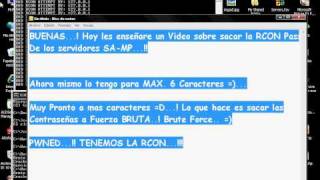 Hackear/Crackear Contraseña RCON de SA:MP