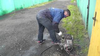 Запуск двигателя мотороллера муравей