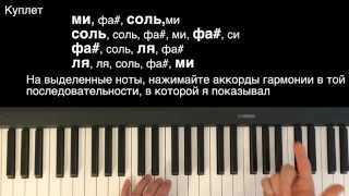 как играть катюшу на пианино
