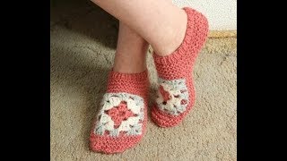 ТАПОЧКИ БАБУШКИН КВАДРАТ.