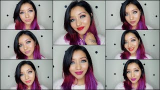WET N WILD MEGALAST LIQUID CATSUIT MATTE LIPSTICK! 8 SHADES LIP SWATCH & REVIEW