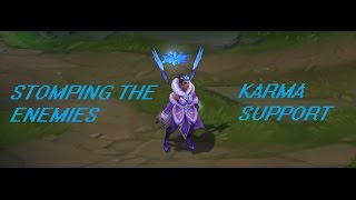 League of legends Gameplay- WINTER WONDER KARMA (support)