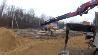 Укладка дорожных плит