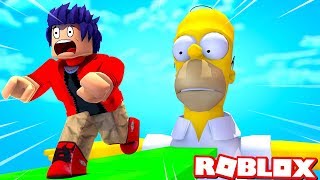 ПОБЕГ ОТ ГОМЕРА в ROBLOX БОЛЬШОЙ ПАРКУР и Прохождение в РОБЛОКС Мультик для детей от канала Вайнран