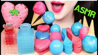 ASMR ICE CREAM CAKE POP, EDIBLE SPOON, GUMMY JELLY 아이스크림 케이크팝, 먹는 숟가락, 젤리 먹방 EATING SOUNDS
