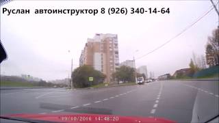 Бутовский маршрут Разворот на нерегулируемом перекрестке ул ратная с пересечением ул старобитцевско