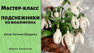 МК "Подснежники из фоамирана". Евгения Щедрина