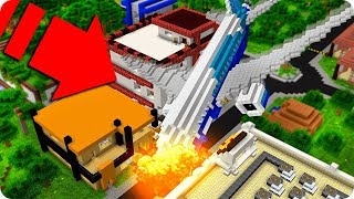 UN AVIÓN SE ESTRELLA EN MI CASA EN MINECRAFT ?
