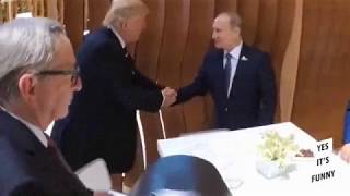 Рукопожатие Путина и Трампа на G20. Кадры со скрытой камеры.