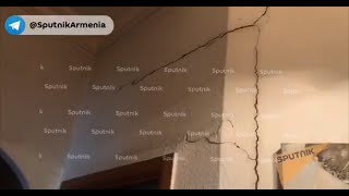 В некоторых зданиях в центре Еревана образовались трещины в стенах из-за землетрясения