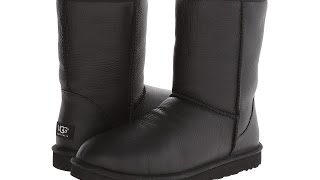 Обзор UGG Classic Short Metallic Black