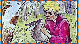 █ ЗАЯЧЬИ ЛАПЫ, 1960 г. Сказки для детей. (озвученный диафильм для малышей и мультфильм).