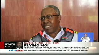 Flying Moi: Retired Col  Hussein, Retired Col  James Gitahi were Moi's Pilots