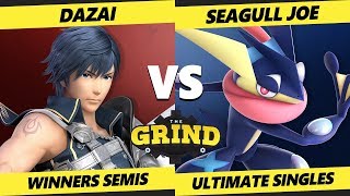Smash Ultimate Tournament - Dazai (Chrom, Roy) Vs. Seagull Joe (Greninja) The Grind 112 SSBU W Semis