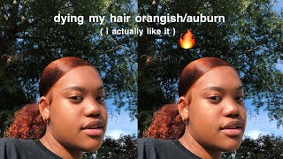 dying my natural hair CINNAMON ORANGE