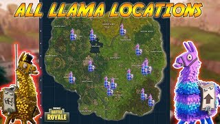 ALL LLAMA LOCATIONS IN FORTNITE !! // FORTNITE NEW UPDATE !