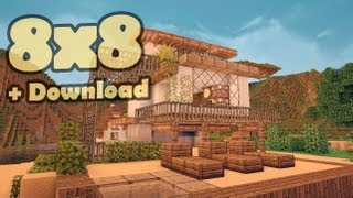Minecraft 8x8 house - мобильный дом 3.