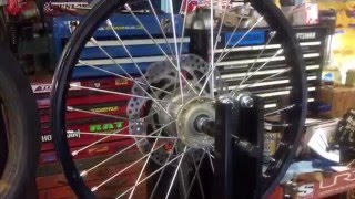 Lacing and Truing An Excel Rim On A KX450F