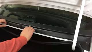 Жабо БЕЗ СКОТЧА для седана Лада Веста | Cover plate in window aperture LADA Vesta Sedan