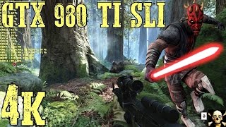 Star Wars Battlefront Multiplayer  Gtx 980 Ti Sli Ultra Settings!! 4K UltraHD