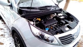 Предпусковой подогреватель двигателя Лунфей Longfei на KIA Sportage 3 дубль 2