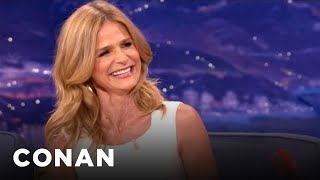 Kyra Sedgwick Reveals How Kevin Bacon Asked Her Out - CONAN on TBS