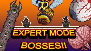 Four Bosses and a Minecart - Terraria 3.1 Pre Hardmode Expert Mode Boss