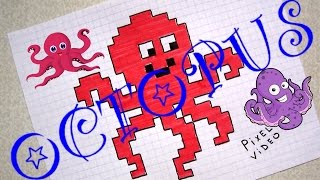 Мои РИСУНКИ ПО КЛЕТОЧКАМ #ОСЬМИНОЖКА