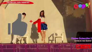 Russian beautiful girl dance in the ballroom style dancing oops wow