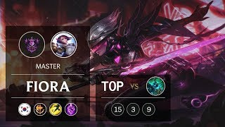 Fiora Top vs Hecarim - KR Master Patch 9.6