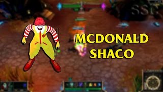 Ronald McDonald Shaco LoL Custom Skin ShowCase