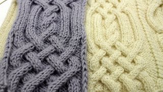 Front Cross Cable Stitch _ Вязание Аранов (часть3)