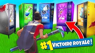 FAIRE un TOP 1 avec des DISTRIBUTEURS SEULEMENT ! Défi Fortnite Battle Royale