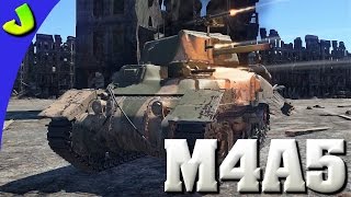 War Thunder- M4A5 Ram II Premium Gameplay (Double ACE Match )