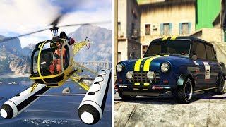 تجربة الهليكوبتر المائية الجديدة وأصغر سيارة في قراند أونلاين | GTA Online