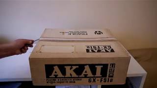 AKAI GX-F91 40 years was boxed /распаковка и проверка