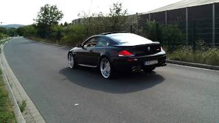 BMW M6 6er HATTINGEN mit 22 ZOLL INCH MEGA OPTIK 2 M POWER HURRICANE DRIFT G POWER EISENMANN SOUND