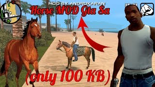 Horse MOD  gta san andreas। 100 kb horse mod gta san  Andeasd android।