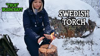 ГОТОВЛЮ ЕДУ НА ШВЕДСКОЙ СВЕЧЕ В ЗИМНЕМ ЛЕСУ | ''БУШКРАФТ'' ❄️