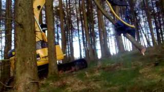Komatsu PC138 US Harvadig with Keto 100LD harvesting head