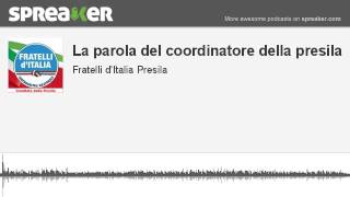 La parola del coordinatore della presila (creato con Spreaker)