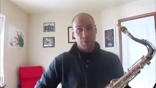 Minor tritone pentatonic Jazz pattern played over C minor blues.