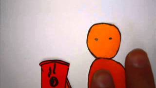 Daniel Shake - (2009 год) в колледже Я сделал мультик из бумажек