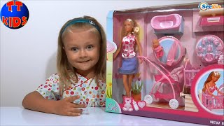 ✔ Видео для девочек. Распаковка новой куклы Штеффи от Ярославы. Steffi & Evi Love (SIMBA)