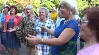 И снова сестры Папины и Коротеев с гармонью город Липецк 6.08.2016. Видео В.Ланских