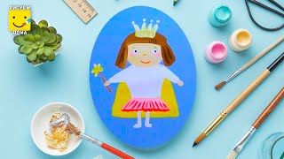 Как нарисовать маленькую фею - урок рисования для детей от 4 лет, гуашь,  рисуем дома поэтапно