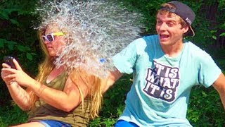 Throwing Water Balloons At Girls Prank