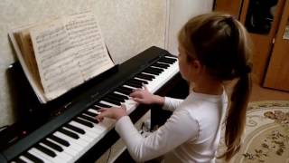 Этюд 116. Играет ученица 1 класса фортепиано