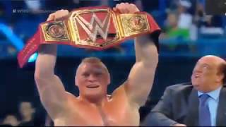 Brock Lesnar VS Braun Strowman WWE Crown Jewel 2018 match highlights